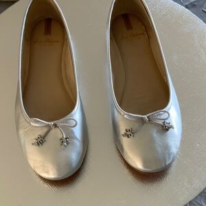 Sam Edelman Metallic Silver Flats